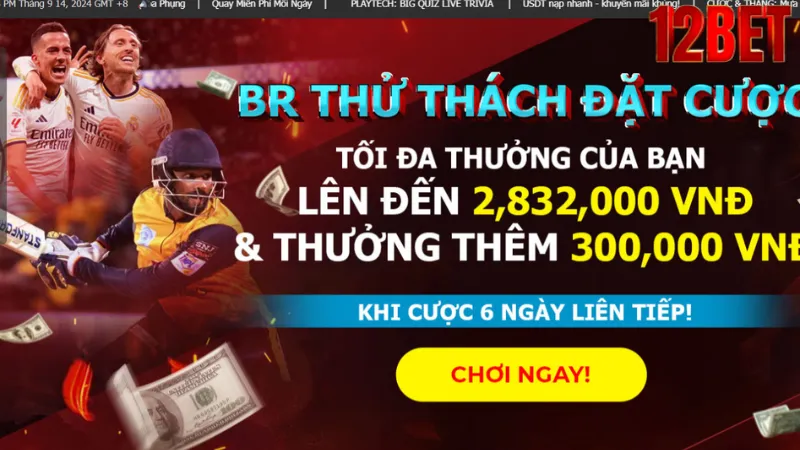 Những dịch vụ đặt cược trên 12Bet